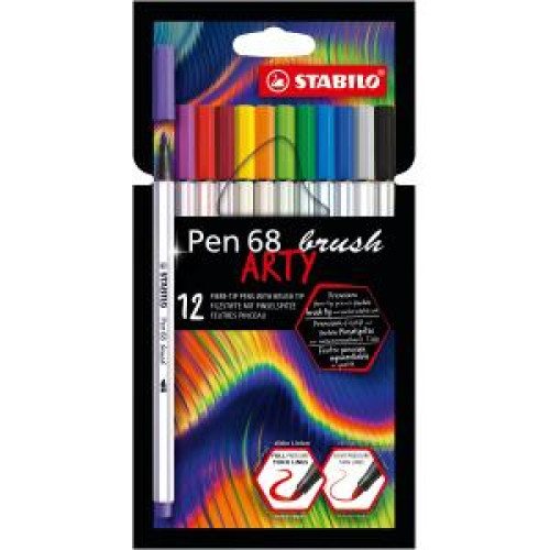 Sada STABILO Pen 68 Brush Arty 12ks Sada STABILO Pen 68 Brush Arty 12ks