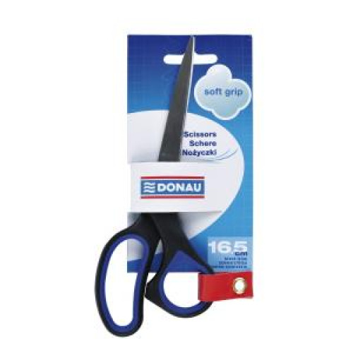 Nožnice DONAU Soft grip 16,5cm modré Nožnice DONAU Soft grip 16,5cm modré