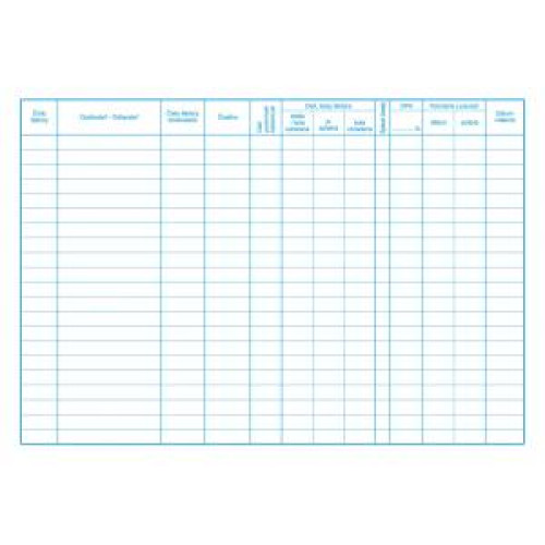 Kniha došlých a odoslaných faktúr, A4, 30 listov Kniha došlých a odoslaných faktúr, A4, 30 listov