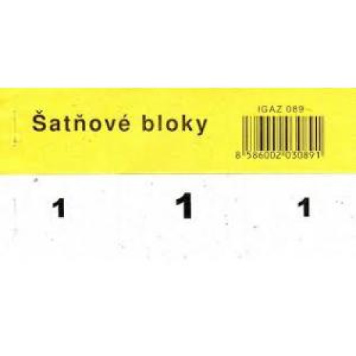 Šatňový blok, 100 lístkov, 1 bal., biely Šatňový blok, 100 lístkov, 1 bal., biely