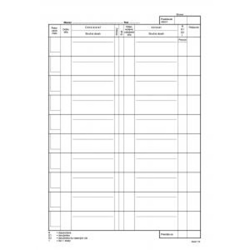 Kniha došlej a odoslanej pošty, A4, tvrdá väzba, 96 listov Kniha došlej a odoslanej pošty, A4, tvrdá väzba, 96 listov