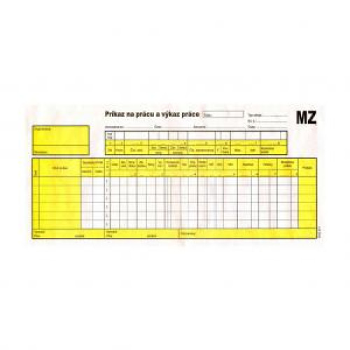 Príkaz na prácu a výkaz práce, 2/3 A4, 150 listov Príkaz na prácu a výkaz práce, 2/3 A4, 150 listov