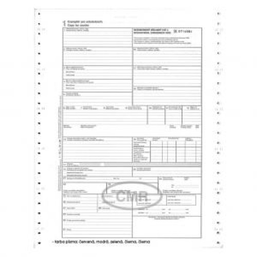 CMR-5 listov, A4, samoprepis na tabelačnom papieri, 350 ks CMR-5 listov, A4, samoprepis na tabelačnom papieri, 350 ks