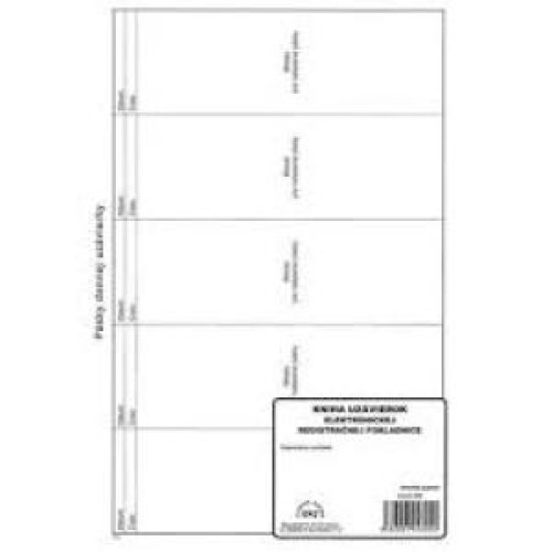 Kniha uzávierok elektr. registračnej pokladnice, A4, 96 strán, mäkká väzba Kniha uzávierok elektr. registračnej pokladnice, A4, 96 strán, mäkká väzba