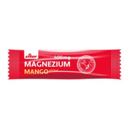 MAGNÉZIUM 400 mg+ vitamíny B6 a C s príchuťou manga (20 ks) MAGNÉZIUM 400 mg+ vitamíny B6 a C s príchuťou manga (20 ks)