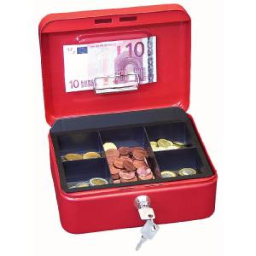 Pokladnička WEDO s klipom 200x160x90mm červená Pokladnička WEDO s klipom 200x160x90mm červená