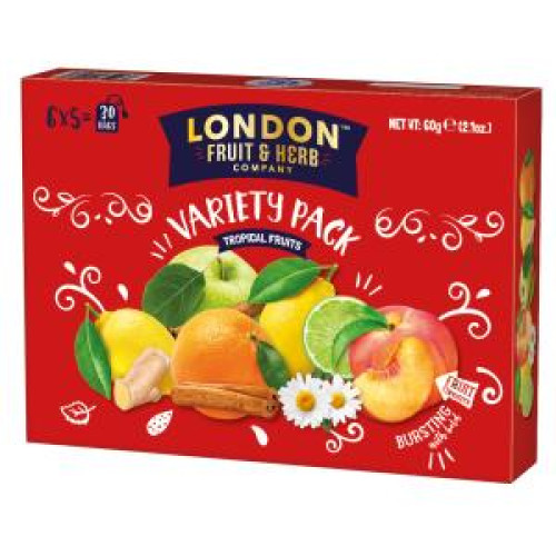 Kolekcia čajov LONDON Fruit & Herb čaje, Tropické ovocie 60 g Kolekcia čajov LONDON Fruit & Herb čaje, Tropické ovocie 60 g