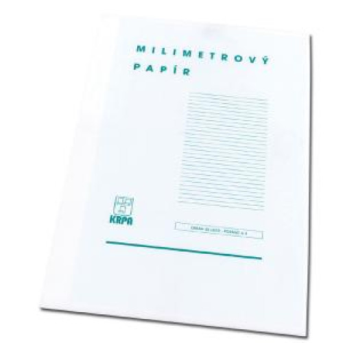 Milimetrový papier A4, bal. 50 ks Milimetrový papier A4, bal. 50 ks