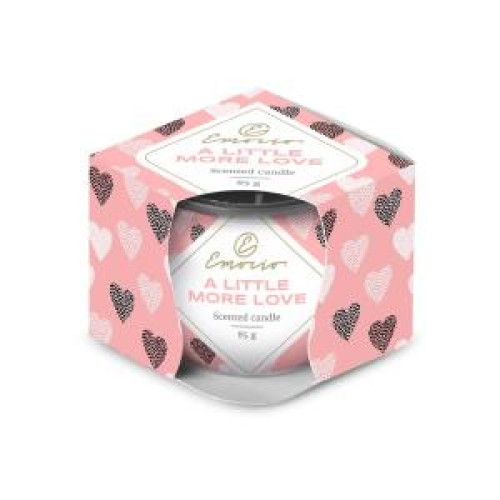 Emocio Sklo Dekor 70x62 mm A Little More Love, vonná sviečka - Spring Time fragrance Emocio Sklo Dekor 70x62 mm A Little More Love, vonná sviečka - Spring Time fragrance