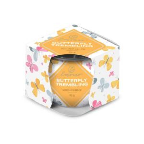 Emocio Sklo Dekor 70x62 mm Butterfly Trembling, vonná sviečka - Spring Time fragrance Emocio Sklo Dekor 70x62 mm Butterfly Trembling, vonná sviečka - Spring Time fragrance
