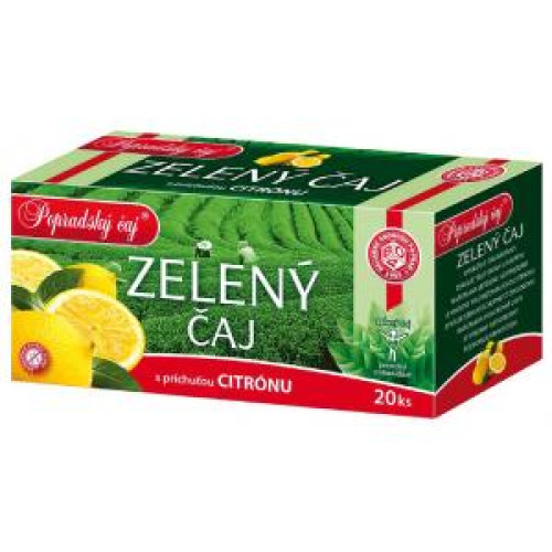 Čaj BOP zelený s citrónom 20 x 1,5 g
