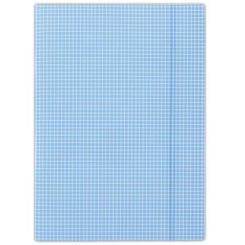 Kartónový obal s gumičkou DONAU modré káro Kartónový obal s gumičkou DONAU modré káro