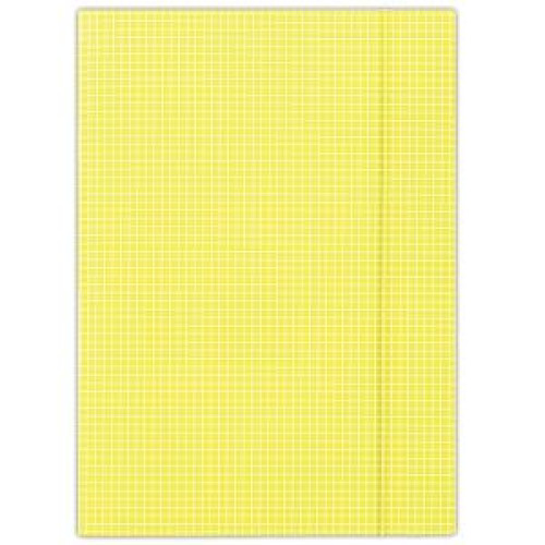 Kartónový obal s gumičkou DONAU žlté káro Kartónový obal s gumičkou DONAU žlté káro