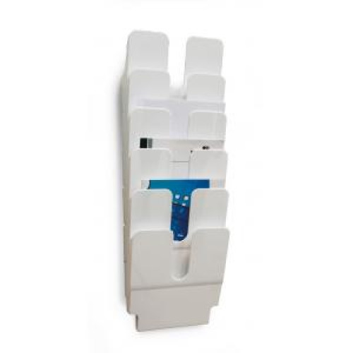 Sada stojanov na prospekty FLEXIPLUS 6 A4 biela Sada stojanov na prospekty FLEXIPLUS 6 A4 biela