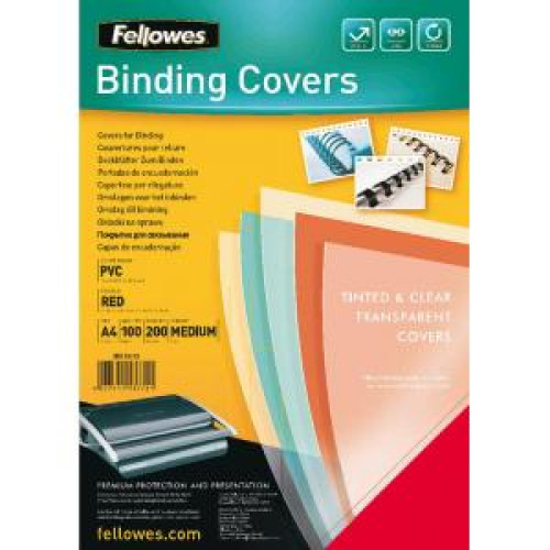 Plastové obálky na krúžkovú väzbu Prestige A4 červené 200 mic. Plastové obálky na krúžkovú väzbu Prestige A4 červené 200 mic.