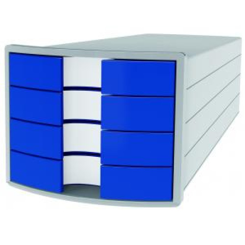 Zásuvkový box Impuls sivý/modrý Zásuvkový box Impuls sivý/modrý