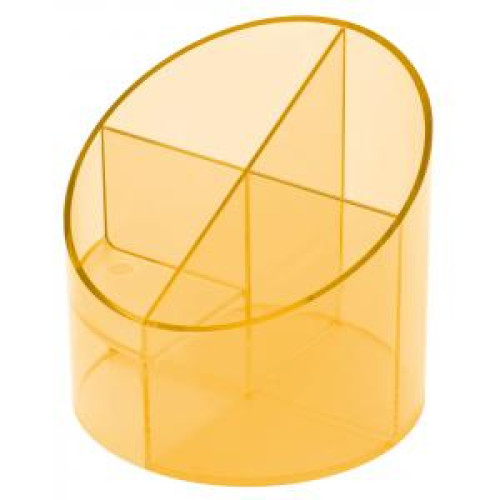 Stojan na perá Economy priehľadný oranžový Stojan na perá Economy priehľadný oranžový