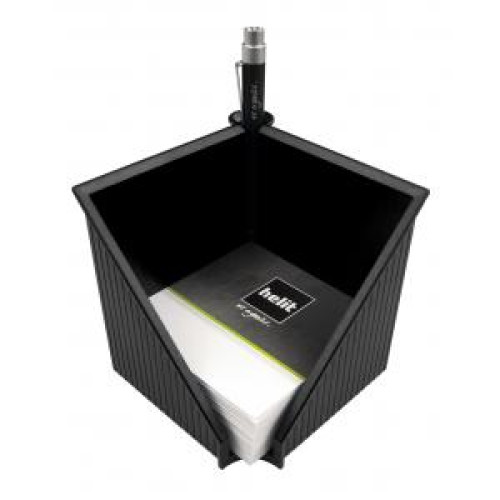 Stojan na poznámkový blok Helit Linear čierny Stojan na poznámkový blok Helit Linear čierny