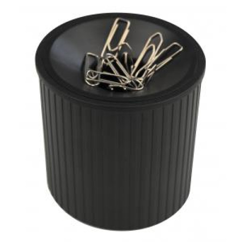 Stojan na kancelárske spony Helit Linear čierny Stojan na kancelárske spony Helit Linear čierny