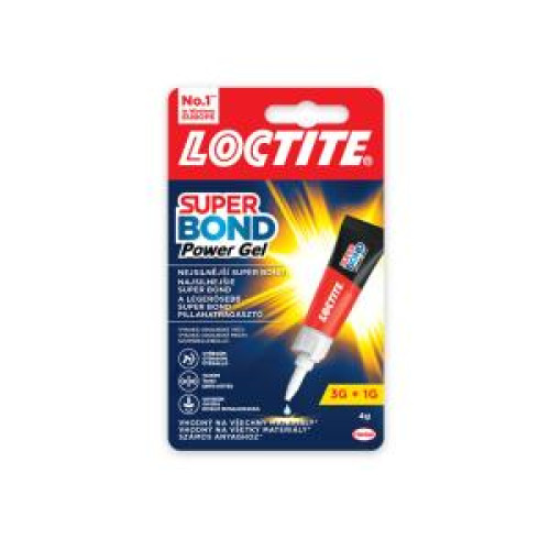 Sekundové lepidlo Loctite Super Bond Power Gel 4 g Sekundové lepidlo Loctite Super Bond Power Gel 4 g