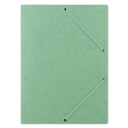 Prešpánový obal s gumičkou DONAU zelený Prešpánový obal s gumičkou DONAU zelený