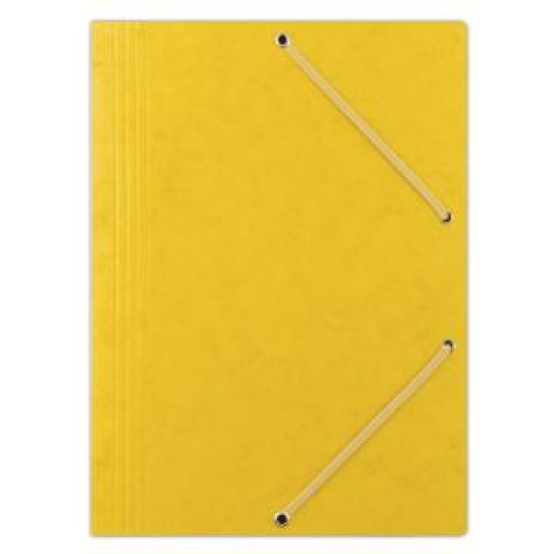 Prešpánový obal s gumičkou DONAU žltý Prešpánový obal s gumičkou DONAU žltý